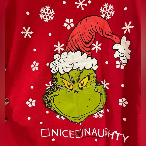The Grinch Naughty or Nice Christmas Sweater size M - Picture 2 of 6